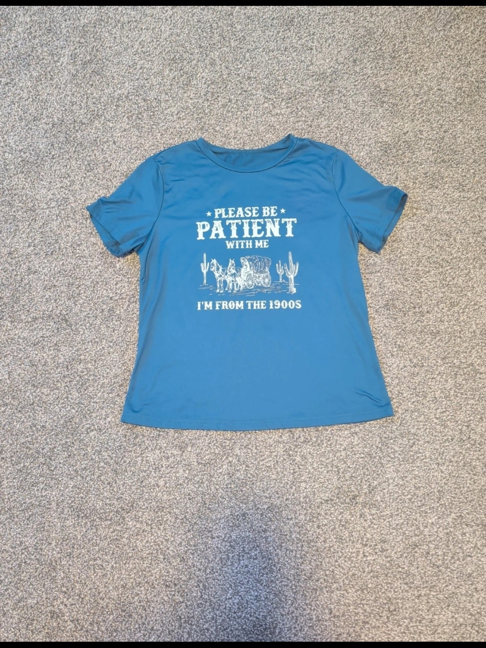 NWOT-Womens Medium Dark Blue Tee